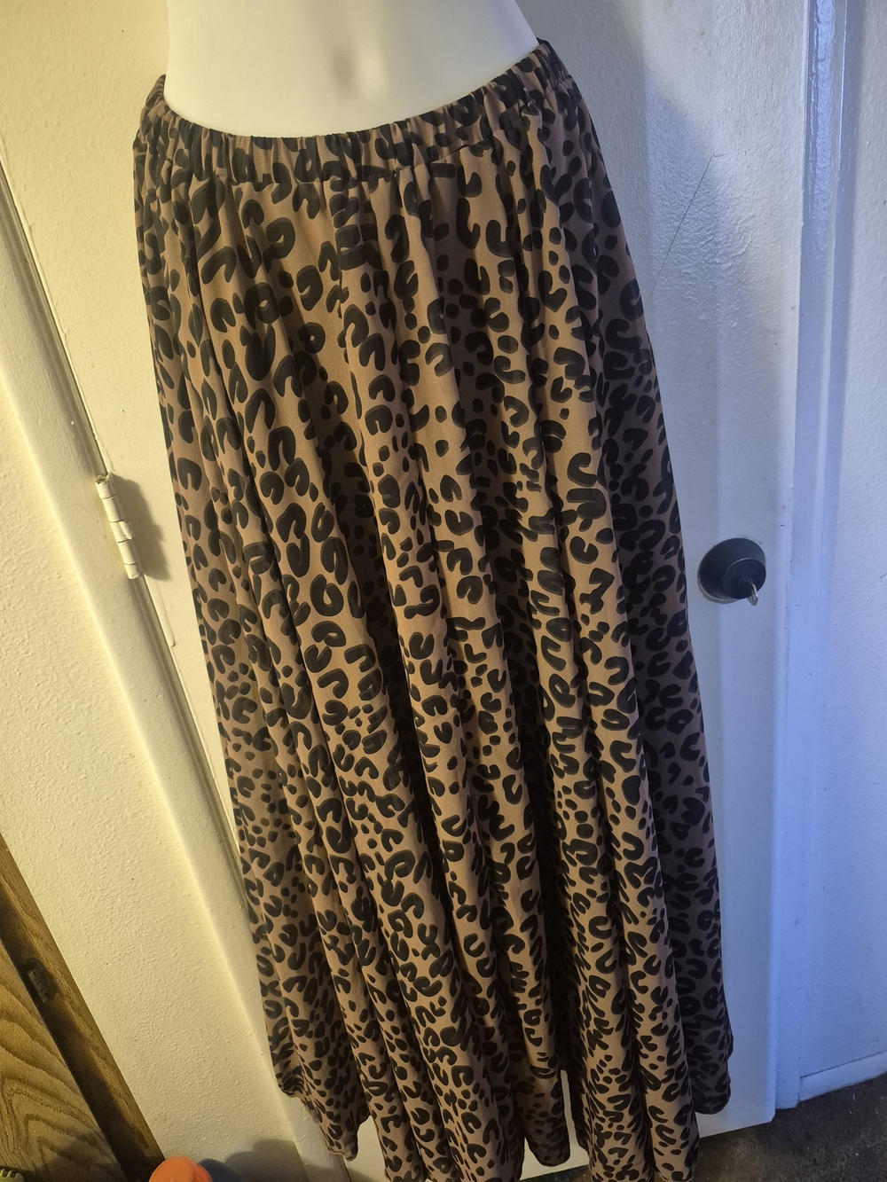 Chicwish Leopard Print Maxi Skirt - Brown and Black